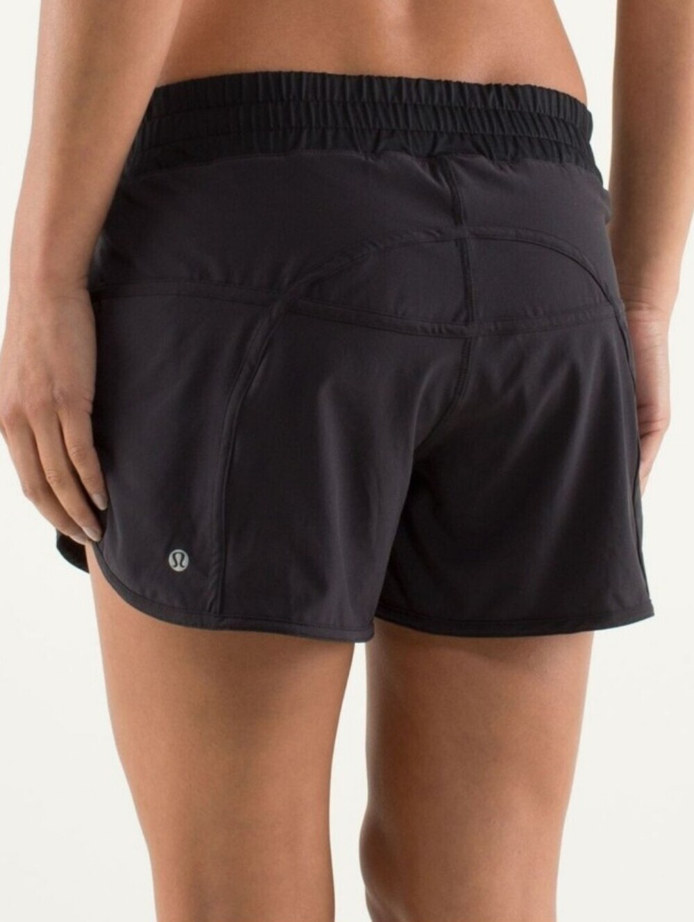 Lululemon Run: Track Attack Short. 3,5" Inseam. Liner. Black. Size 6.